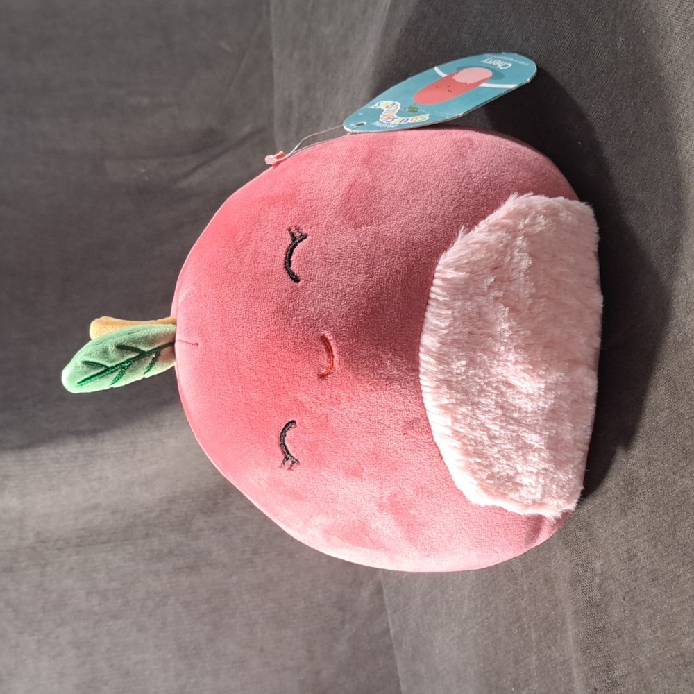 Squishmallows Cherry The Cherry Stuffed Toy Plush Fruit NWT 8"